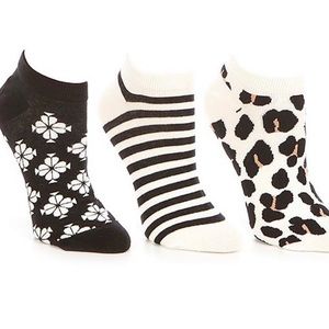 NWT 3 pairs per pk Kate Spade New York NO SHOW Ladies Socks cute and brand new